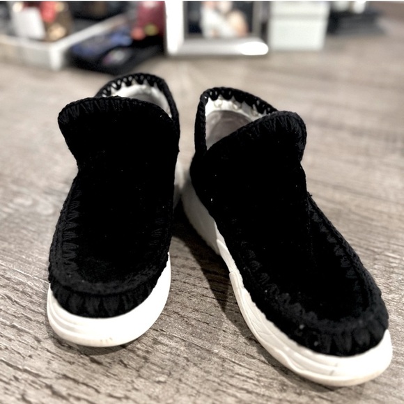 Mou Free People Training Day Suede Chunky Sneaker Moccasin Booties - Picture 14 of 14